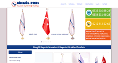 Desktop Screenshot of bingolbayrak.com