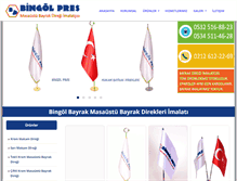Tablet Screenshot of bingolbayrak.com